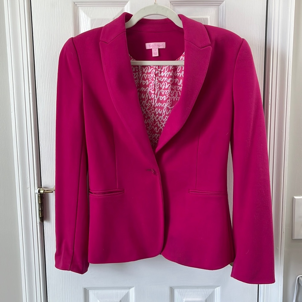 HOT pink Lilly Pulitzer Blazer